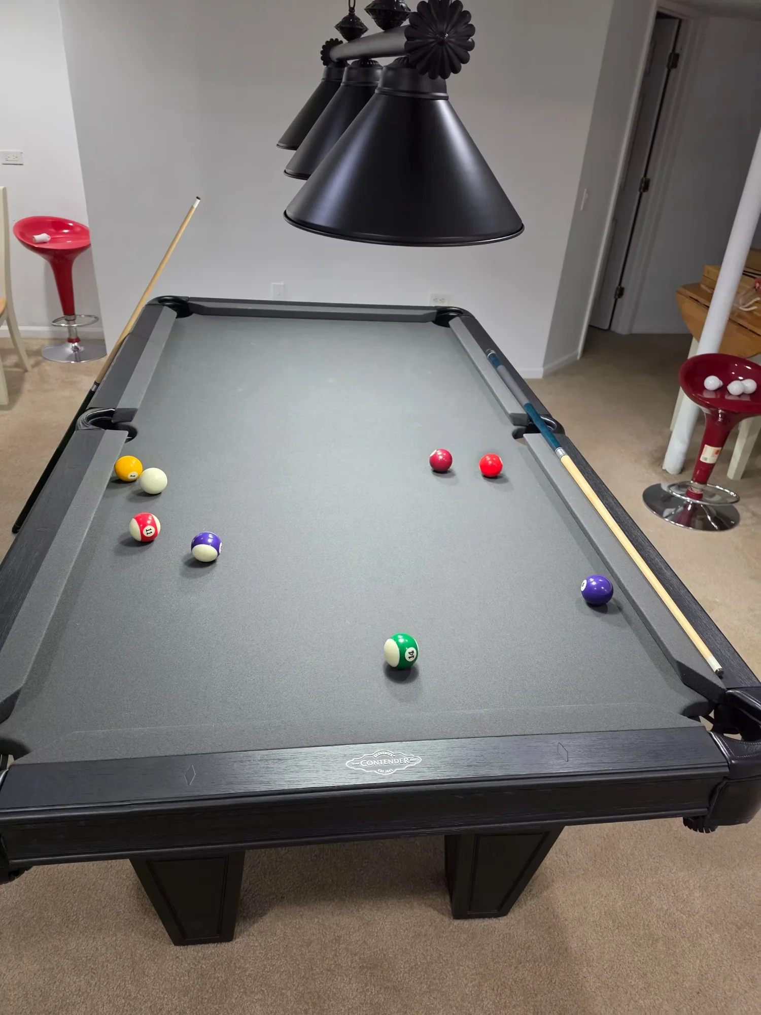 Billiards close-up at Bluejacket Bungalow